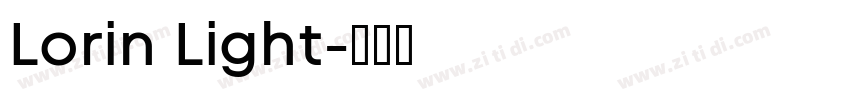 Lorin Light字体转换